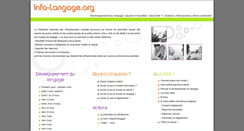 Desktop Screenshot of info-langage.org